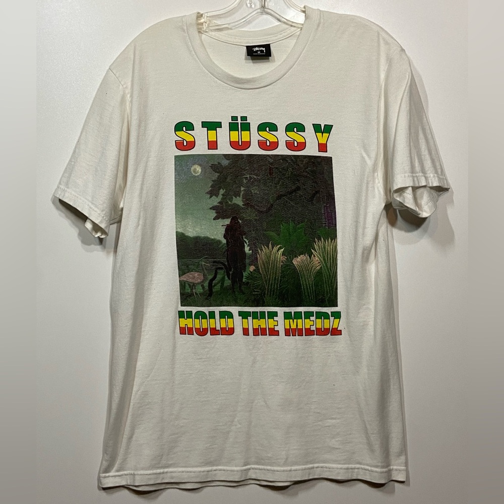 Vintage Stussy “Hold The Medz” Graphic Tee